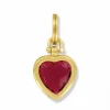 Brighton One Heart Charm Gold-Red New
