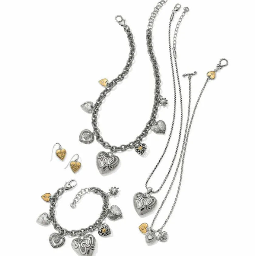 Brighton One Heart Endless Charm Bracelet Silver-Gold Online