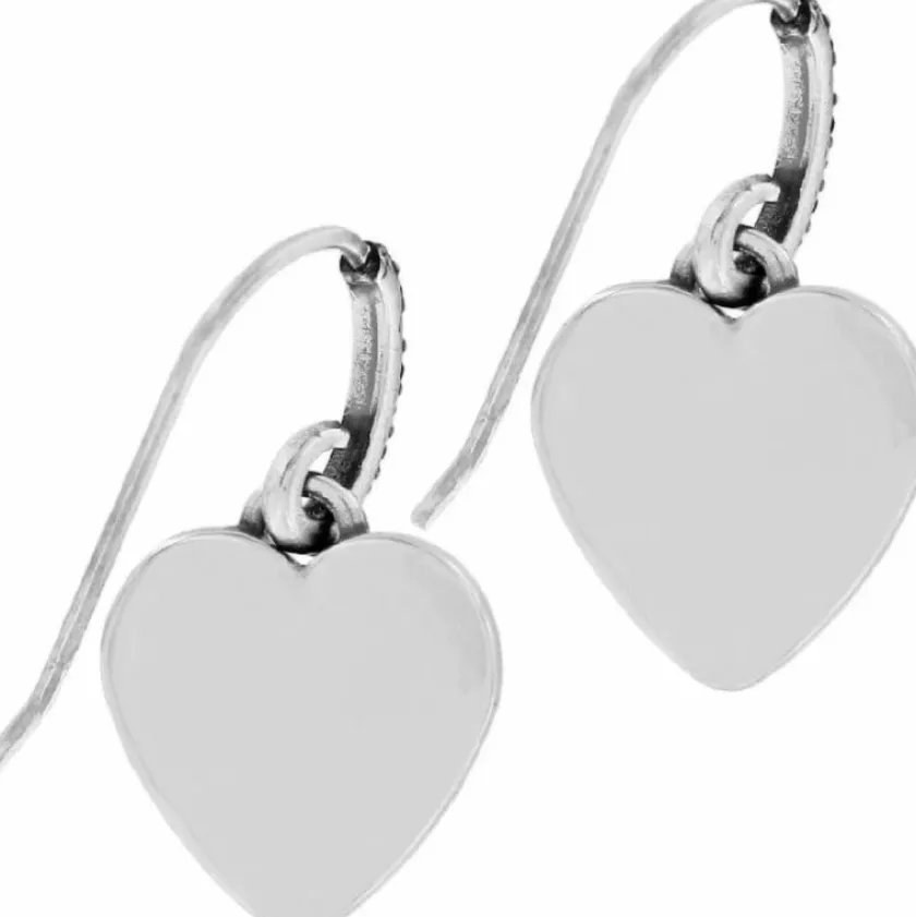 Brighton One Heart French Wire Earrings Silver-Gold Sale
