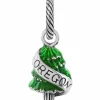 Brighton Oregon Charm Silver-Green New