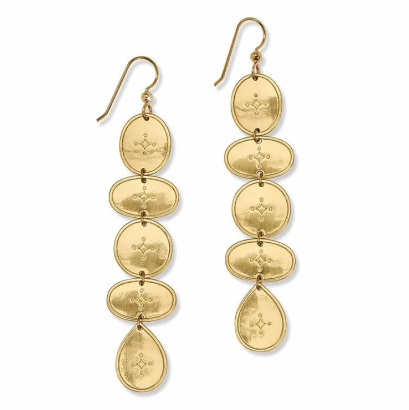 Brighton Palm Canyon Long French Wire Earrings Discount