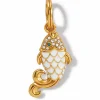Brighton Paradise Cove Fish Charm Gold-White Clearance