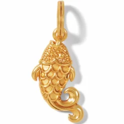 Brighton Paradise Cove Fish Charm Gold-White Clearance