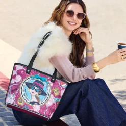 Brighton Paris Blooms Large Saffian Tote Multi New