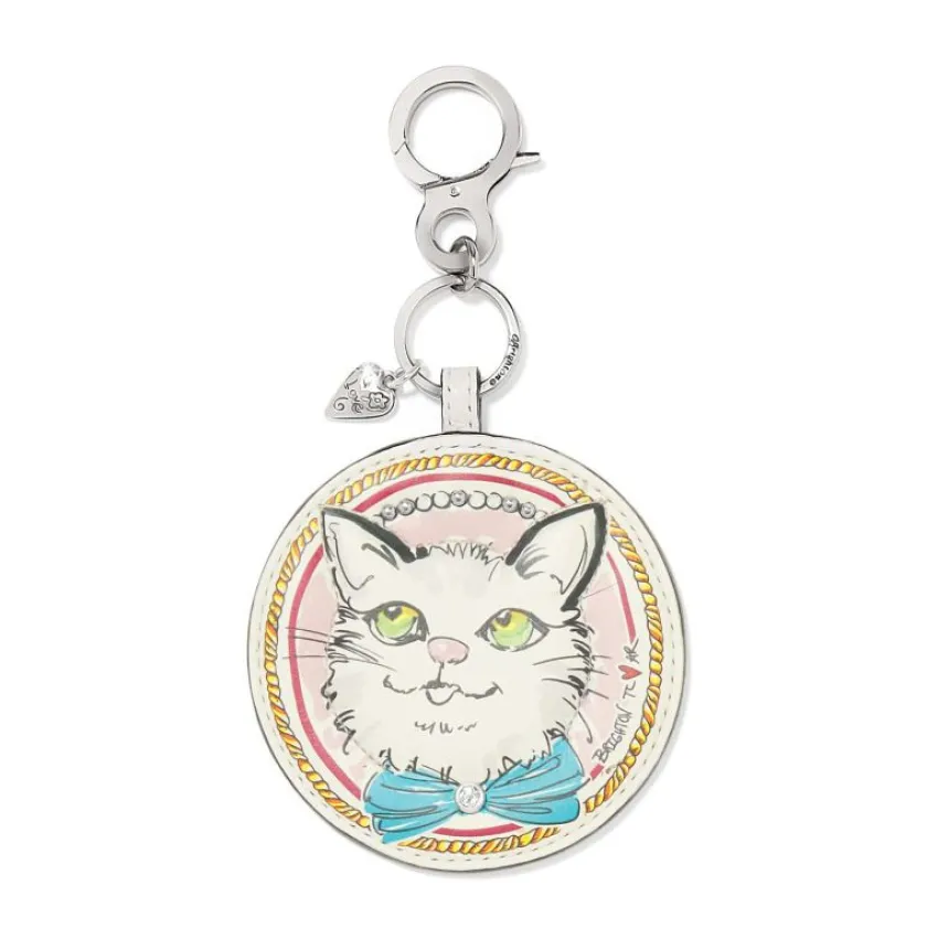 Brighton Paris Blooms Sparkle Kitty Handbag Fob Multi Clearance