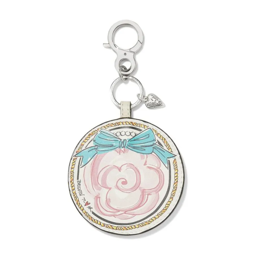 Brighton Paris Blooms Sparkle Kitty Handbag Fob Multi Clearance