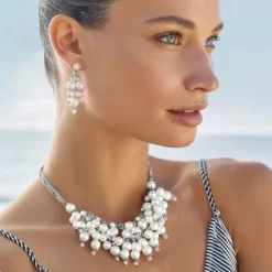 Brighton Pearl-icious Necklace Silver-Pearl Sale