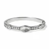 Brighton Pebble Dot Dream Howlite Hinged Bangle Silver-White Outlet