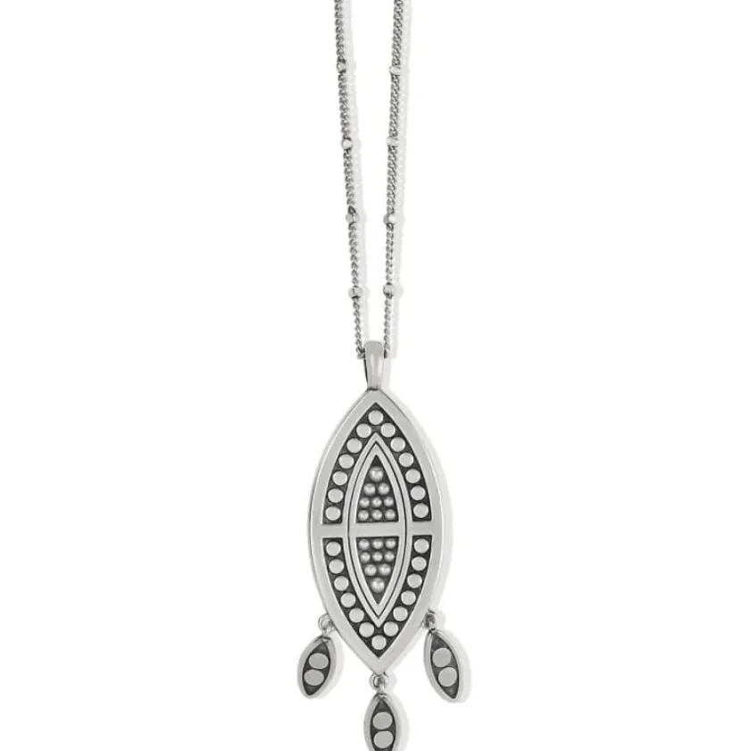 Brighton Pebble Dot Dream Howlite Convertible Necklace Silver-White Discount