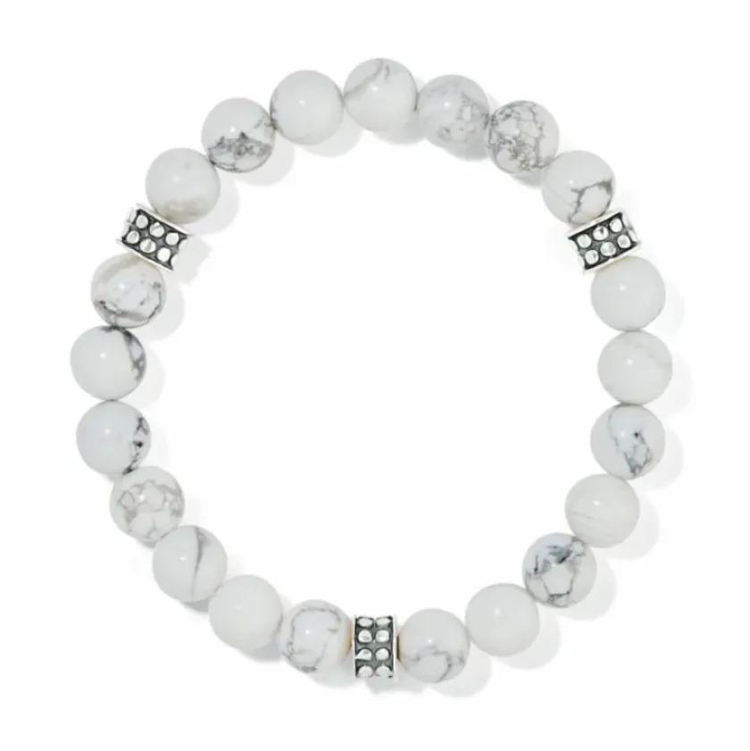 Brighton Pebble Dot Dream Stretch Bracelet Silver-White Online