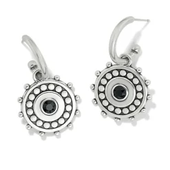 Brighton Pebble Dot Medali Reversible Hoop Earrings Hot