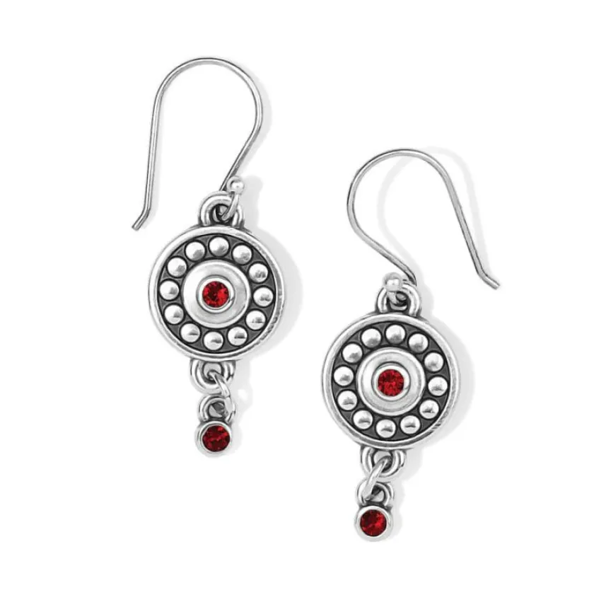 Brighton Pebble Dot Medali Reversible French Wire Earrings Hot