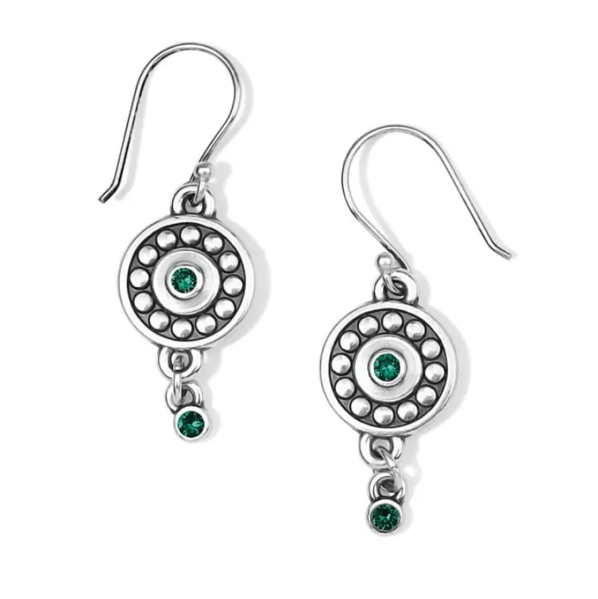 Brighton Pebble Dot Medali Reversible French Wire Earrings Hot