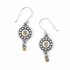 Brighton Pebble Dot Medali Reversible French Wire Earrings Hot