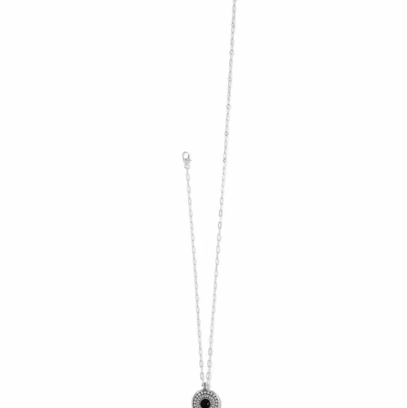 Brighton Pebble Dot Onyx Reversible Necklace Black-Gold Online