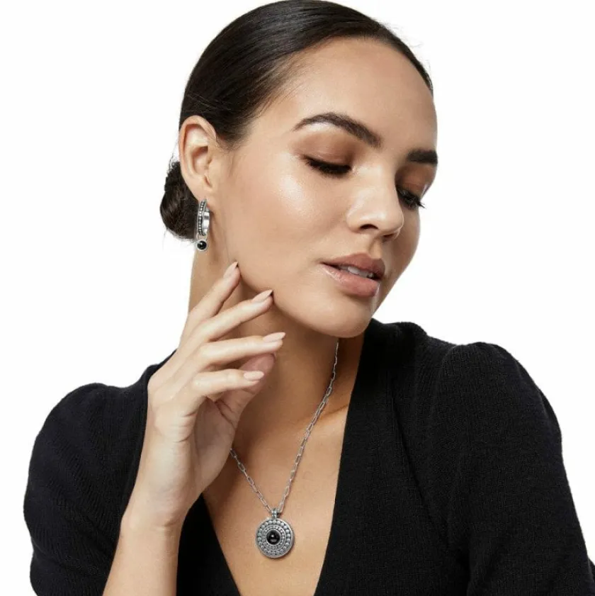 Brighton Pebble Dot Onyx Reversible Necklace Black-Gold Online