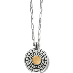 Brighton Pebble Dot Pearl Reversible Necklace Silver-Pearl Hot