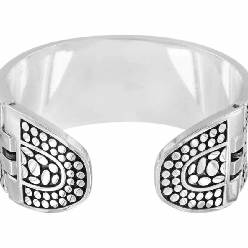 Brighton Pebble Double Hinged Bangle Silver Outlet