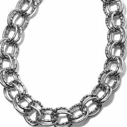 Brighton Pebble Link Necklace Silver Discount