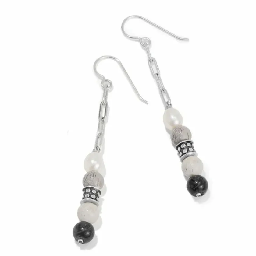 Brighton Pebble Luna French Wire Earrings Silver-Multi Fashion