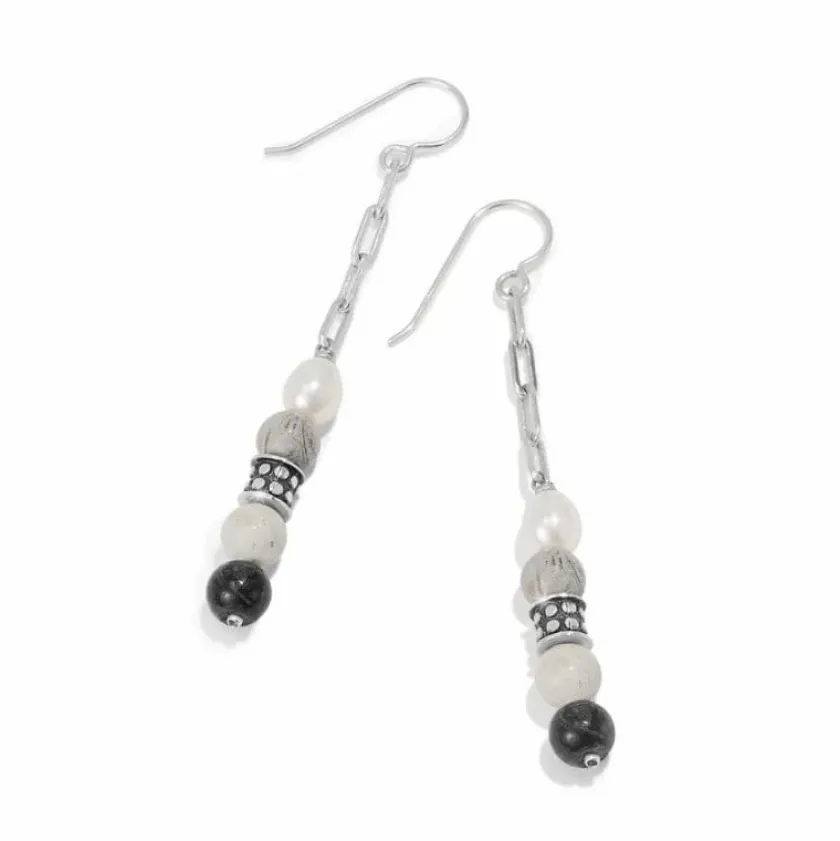 Brighton Pebble Luna French Wire Earrings Silver-Multi Fashion