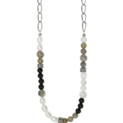 Brighton Pebble Luna Necklace Silver Sale
