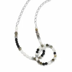 Brighton Pebble Luna Necklace Silver Sale