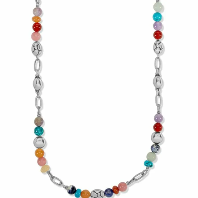 Brighton Pebble Paradise Adaptable Necklace Silver-Multi Sale