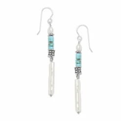 Brighton Pebble Pearl Coast French Wire Earrings Silver-Pearl Online