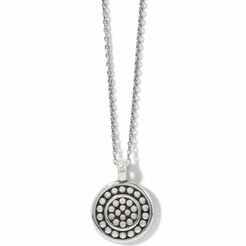 Brighton Pebble Round Reversible Petite Necklace Silver Discount