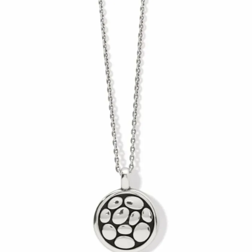 Brighton Pebble Round Reversible Petite Necklace Silver Discount