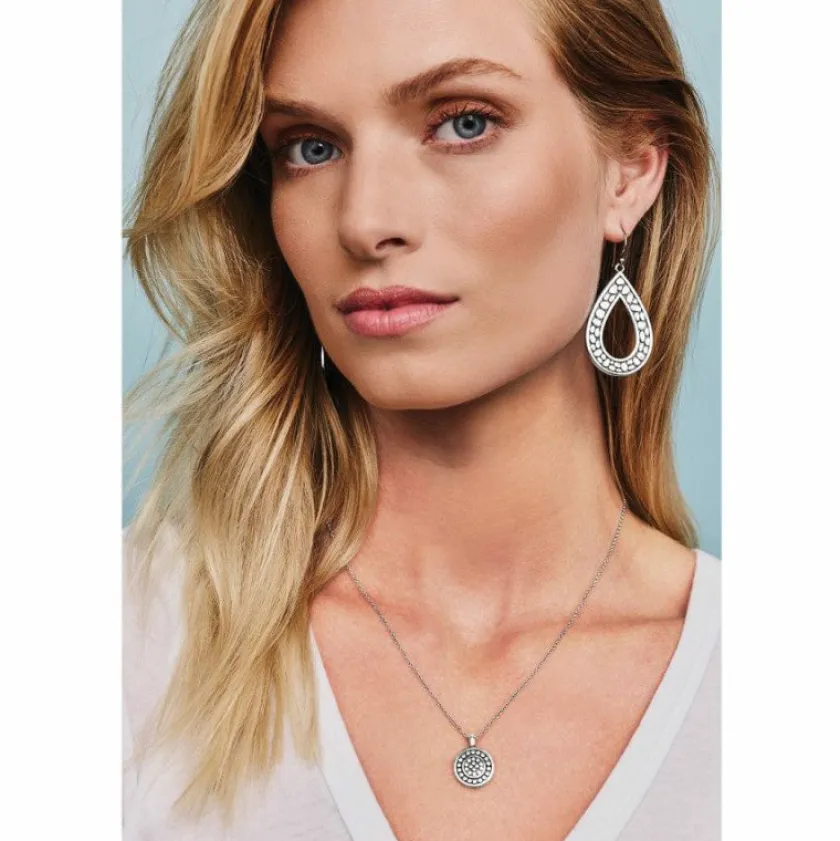 Brighton Pebble Round Reversible Petite Necklace Silver Discount
