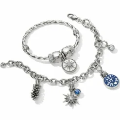 Brighton Pinecone Charm Silver-White Sale