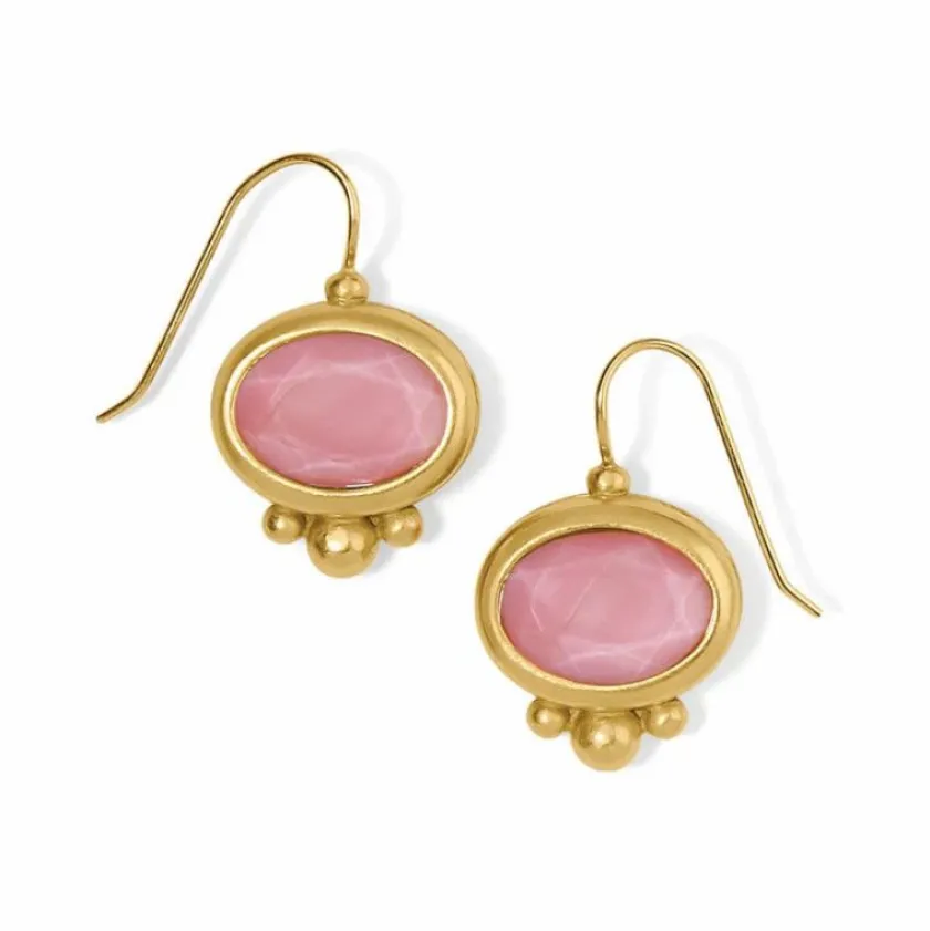 Brighton Pink Moon French Wire Earrings Gold-Pink Fashion