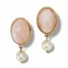 Brighton Pink Moon Leverback Earrings Gold-Pink Clearance