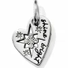 Brighton Pole Star Heart Charm Silver Clearance