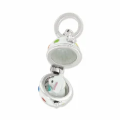 Brighton Polka Dot Easter Egg Charm White-Multi Clearance