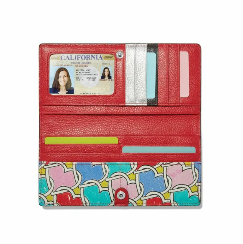 Brighton Pop Star Slim Wallet Multi New