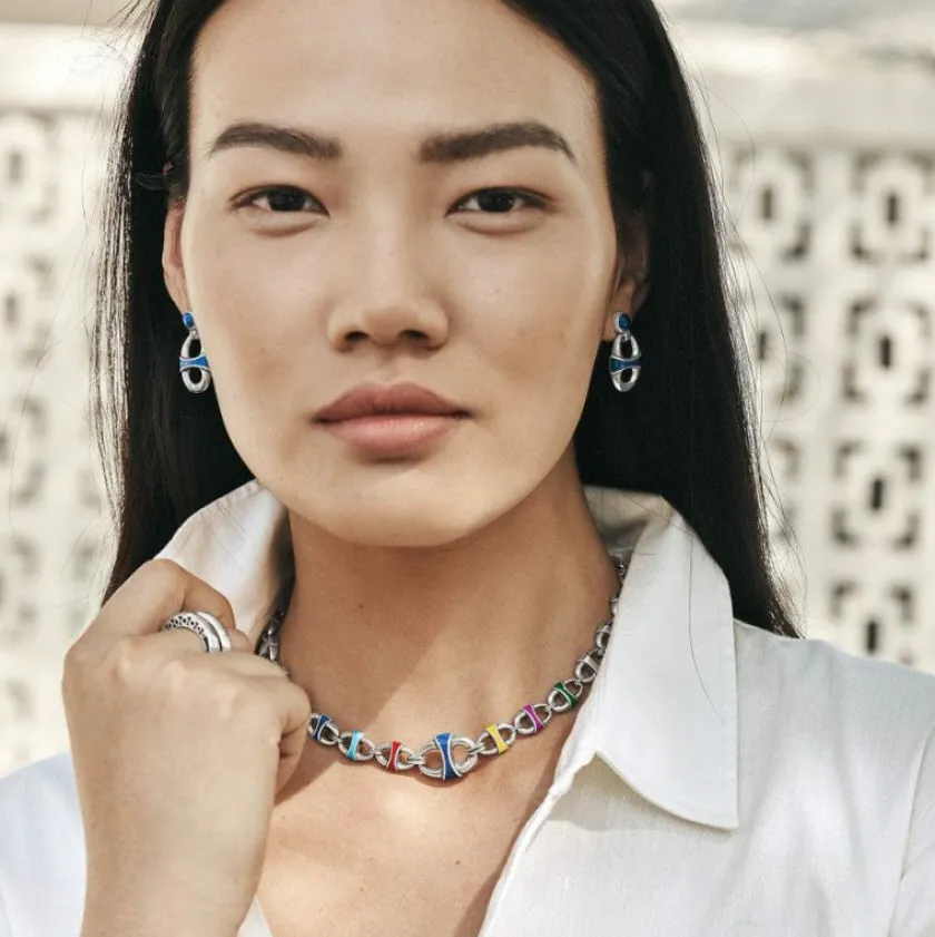 Brighton Portofino Link Drop Post Earrings New