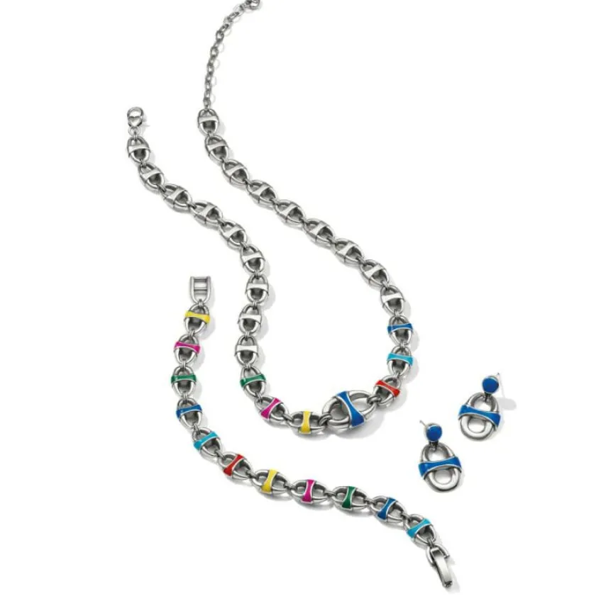 Brighton Portofino Link Reversible Bracelet Silver-Multi Online