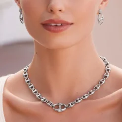 Brighton Portofino Sparkle Necklace Silver Discount
