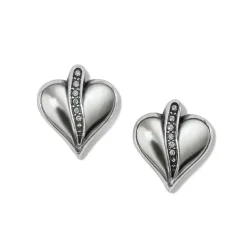Brighton Precious Heart Post Earrings Silver Outlet
