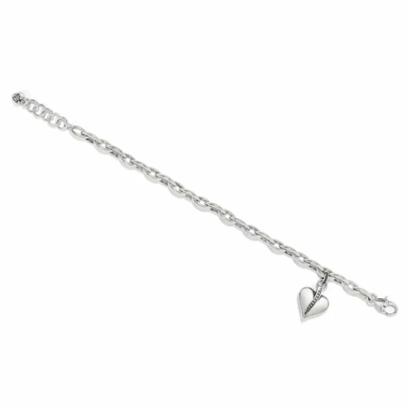 Brighton Precious Heart Two Tone Bracelet Silver-Gold New