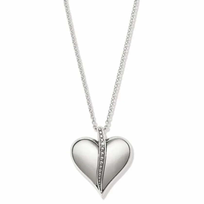 Brighton Precious Heart Two Tone Necklace Silver-Gold Discount