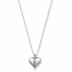 Brighton Precious Heart Two Tone Petite Necklace Silver-Gold Online