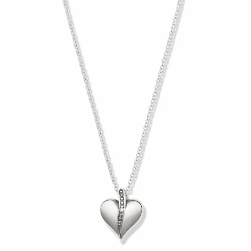 Brighton Precious Heart Two Tone Petite Necklace Silver-Gold Online