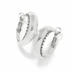 Brighton Pretty Tough Arch Hoop Earrings Silver Clearance