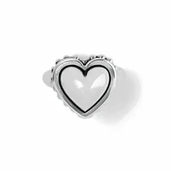 Brighton Pretty Tough Bold Heart Ring Silver New