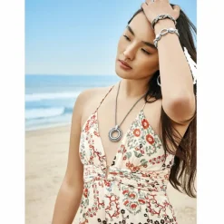 Brighton Pretty Tough Bold Ring Dot Necklace Silver Fashion