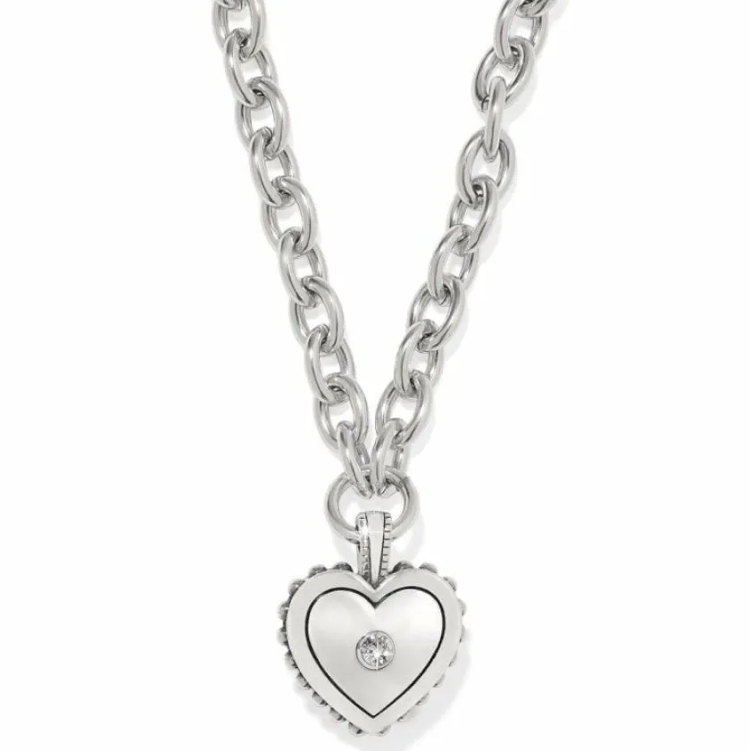Brighton Pretty Tough Bold Two Tone Necklace Silver-Gold Outlet